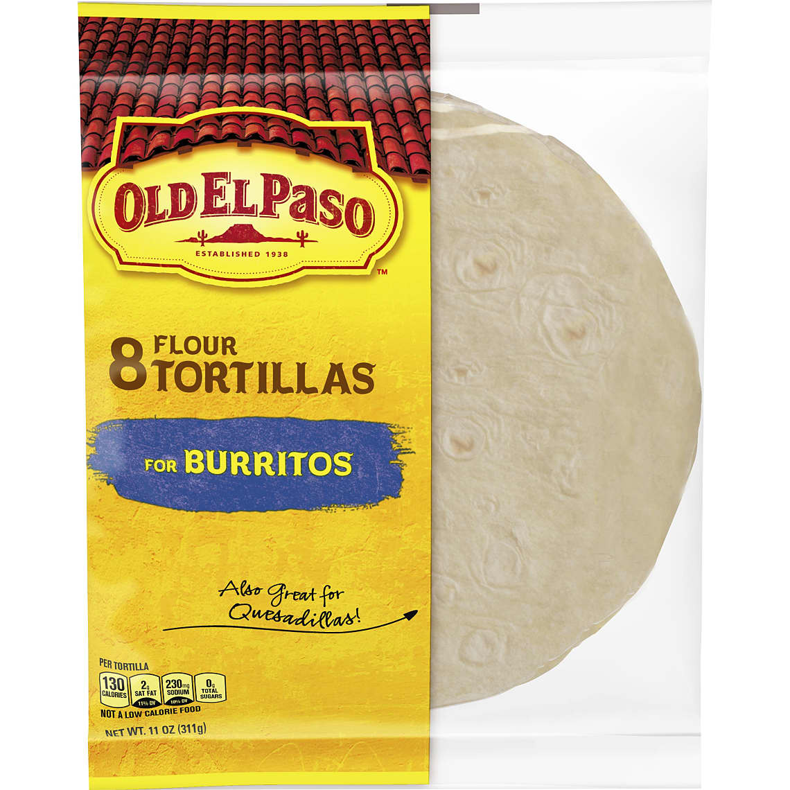 Flour Tortillas, 8count for Burritos & More Old El Paso